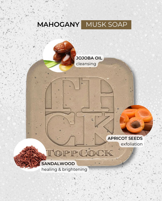 TPCK ToppCock Mahogany | Musk Soap (150g)