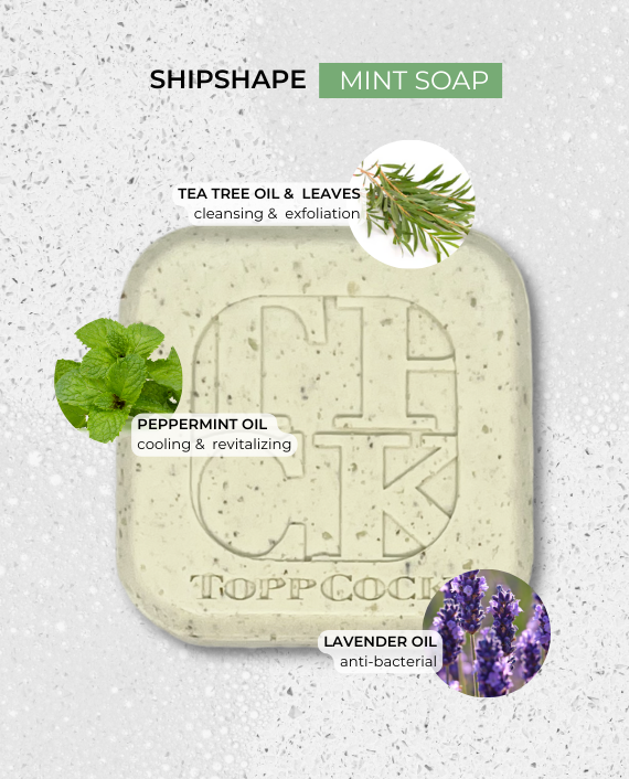 TPCK ToppCock ShipShape | Mint Soap (150g)