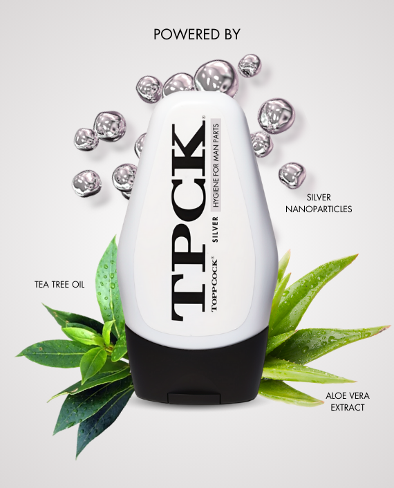 Pack of 3 TPCK ToppCock Silver Leave-On Hygiene for Man Parts (90ml)