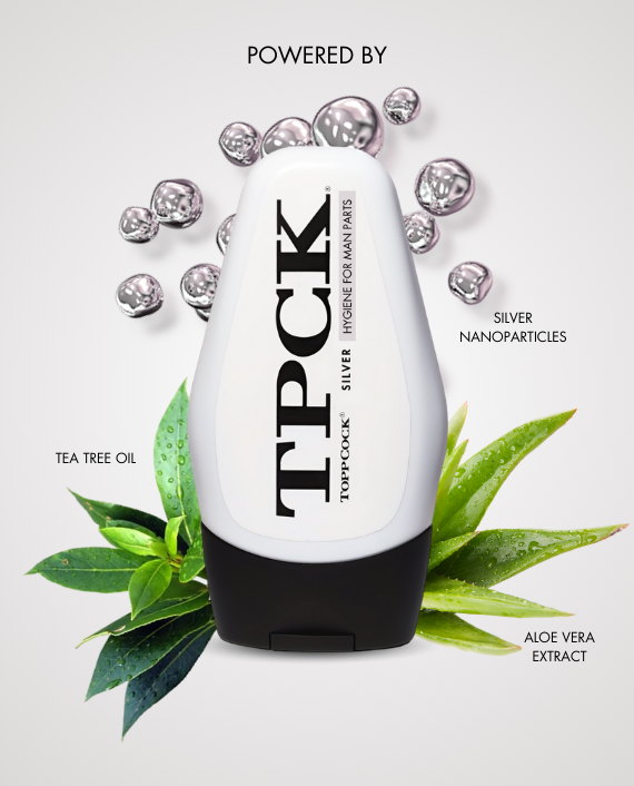 Pack of 2 TPCK ToppCock Silver Leave-On Hygiene for Man Parts (90ml)