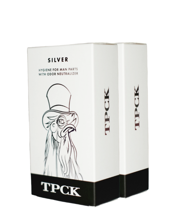 Pack of 2 TPCK ToppCock Silver Leave-On Hygiene for Man Parts (90ml)